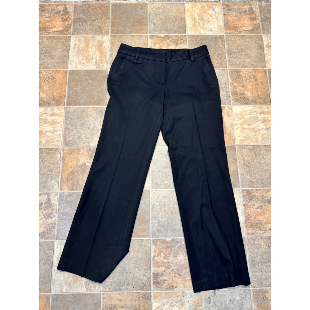 Talbots Womens Black Straight Leg Dress Pants Trousers Size 10 Office Career
